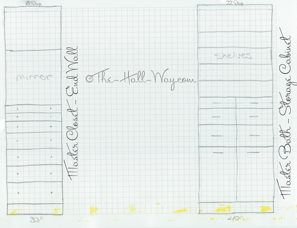 Master Closet and Bath Plans